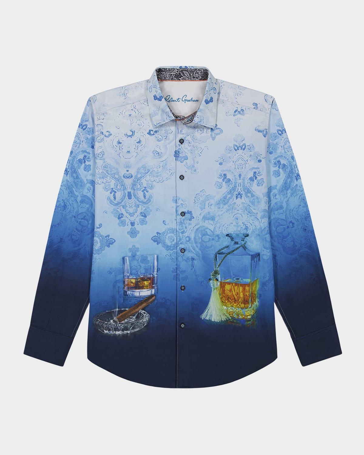 Mens Garrick Club Ombr Stretch Cotton Shirt Product Image