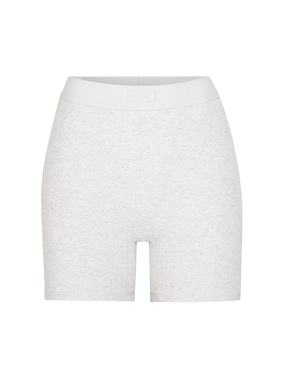 Womens Cotton Rib Boxer Product Image