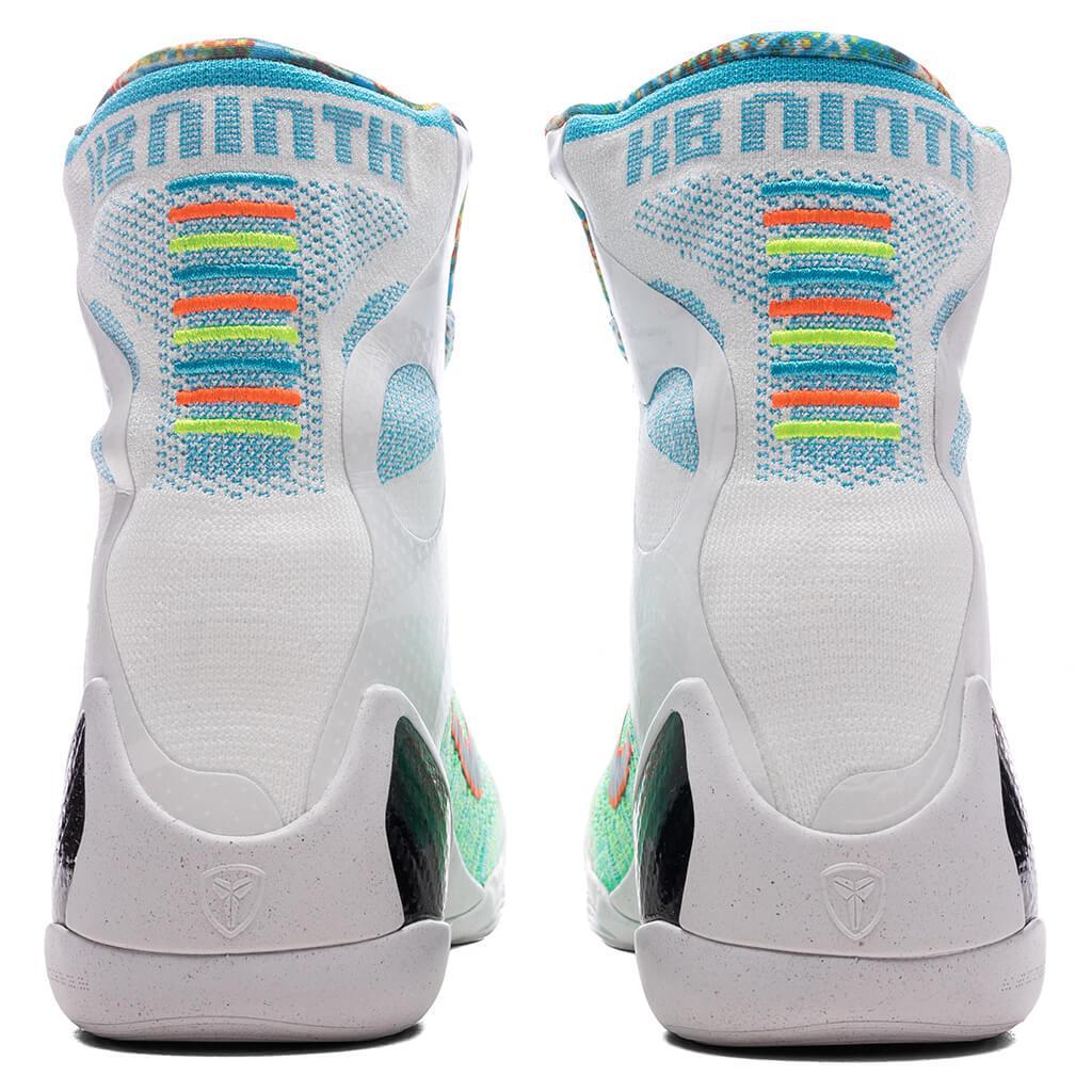 Kobe IX Elite High Protro 'What The Kobe?' - White/Reflective Silver/Chlorine Blue Male Product Image