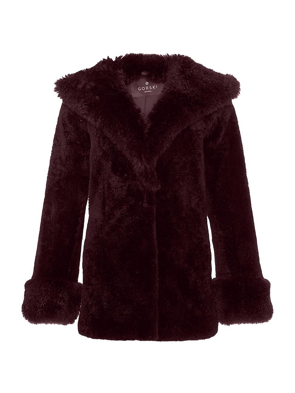 Womens Sheared Cashmere Goat Parka Product Image
