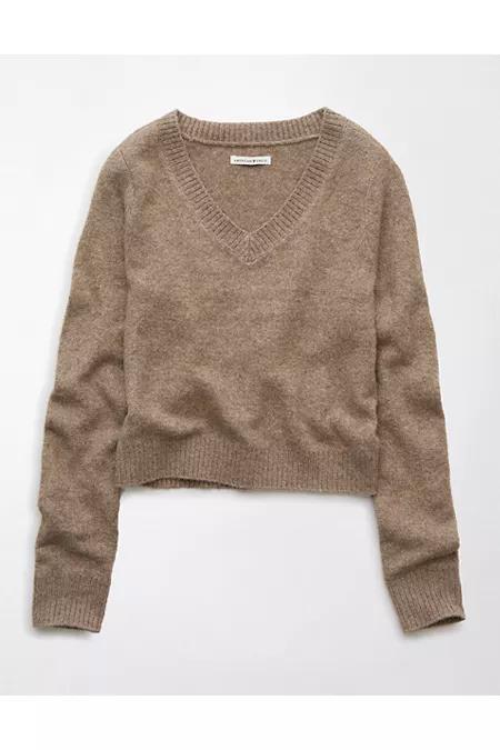 AE Whoa So Soft Shrunken V-Neck Sweater Women's Product Image