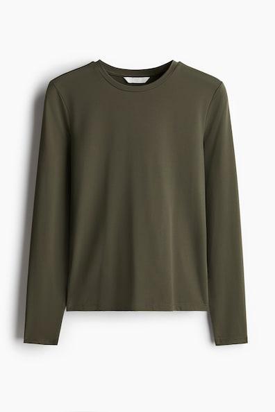 Long-sleeved Microfiber Top Product Image