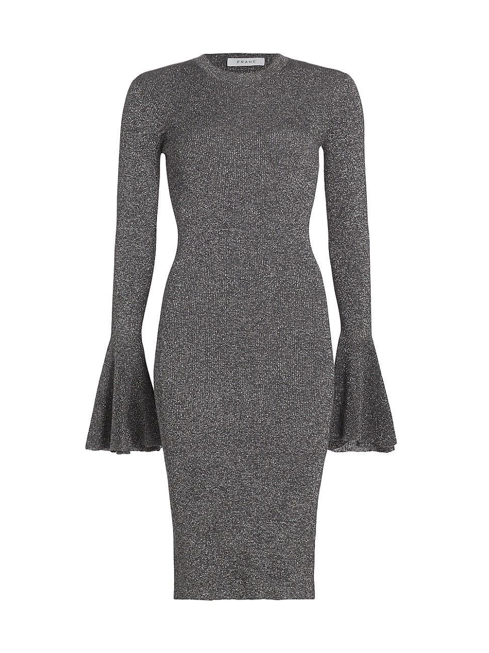 Womens Godet Lurex Body-Con Dress Product Image