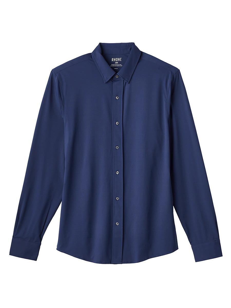 RHONE Slim Fit Solid Commuter Performance Stretch Long Sleeve Woven Shirt Product Image