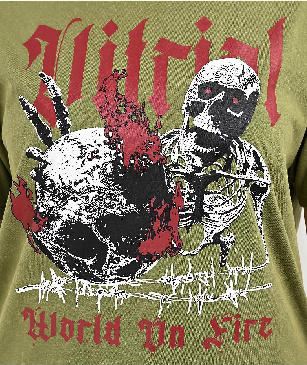 Vitriol Augusta Green Mineral Wash T-Shirt Product Image