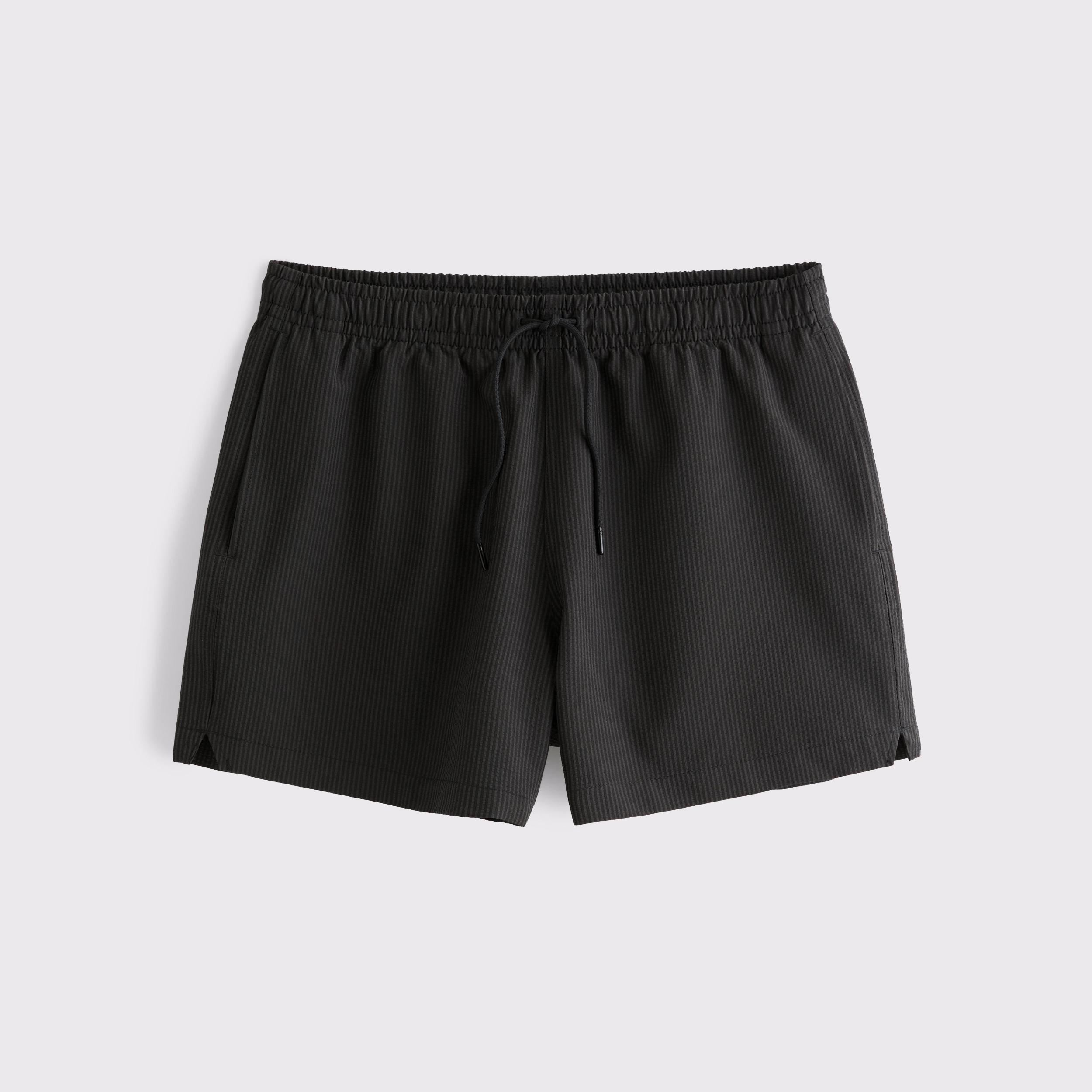 Pull-On Wide Seersucker Swim Trunk Product Image