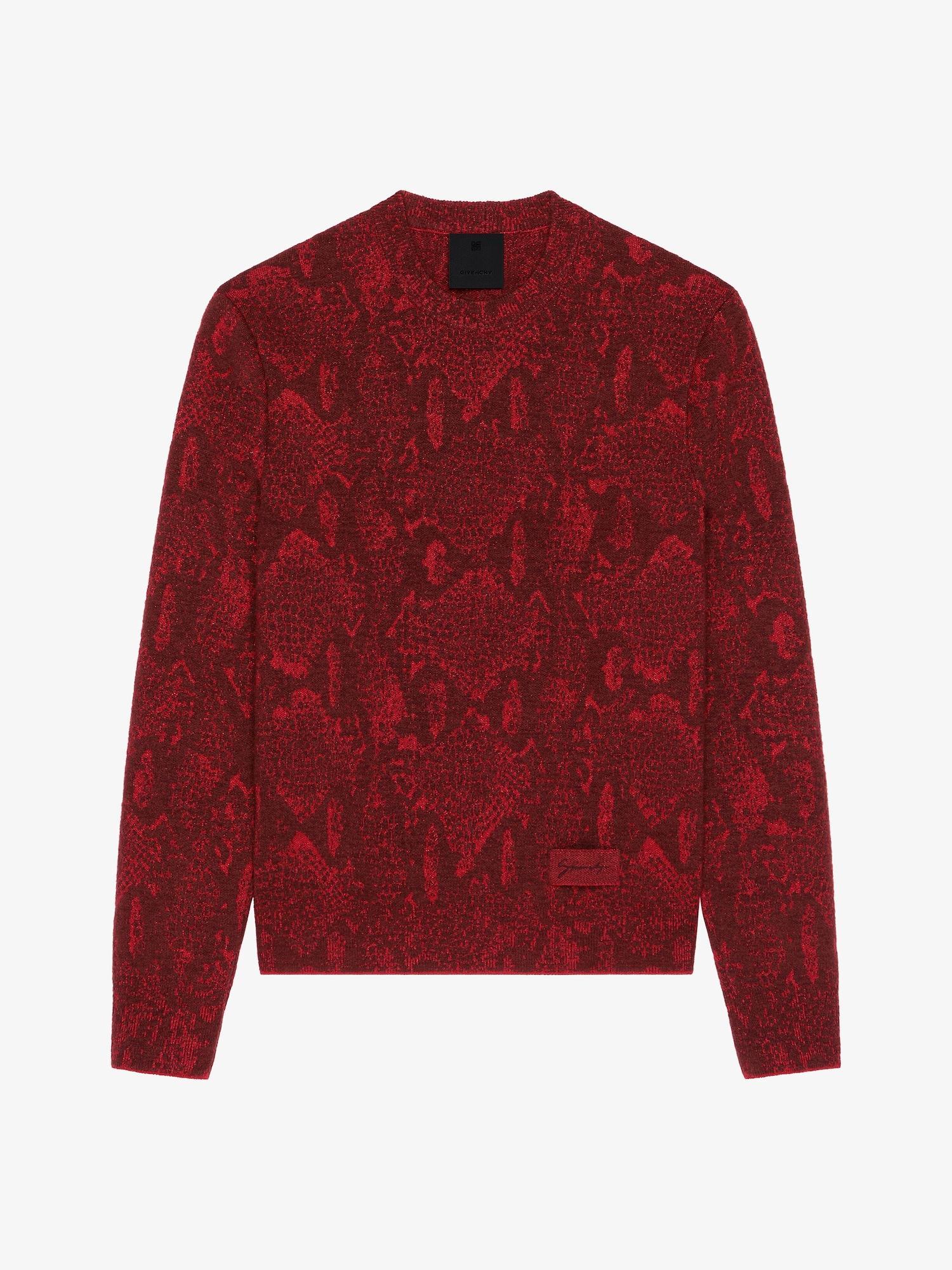 Sweater in snake jacquard Product Image