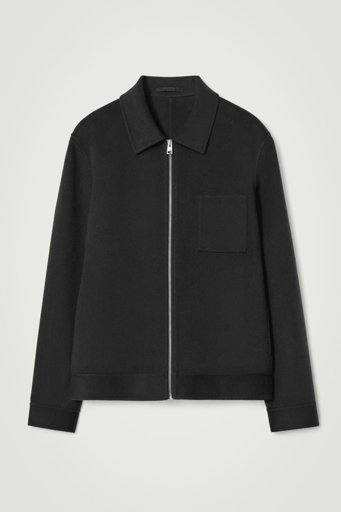 DOUBLE-FACED WOOL HARRINGTON JACKET Product Image