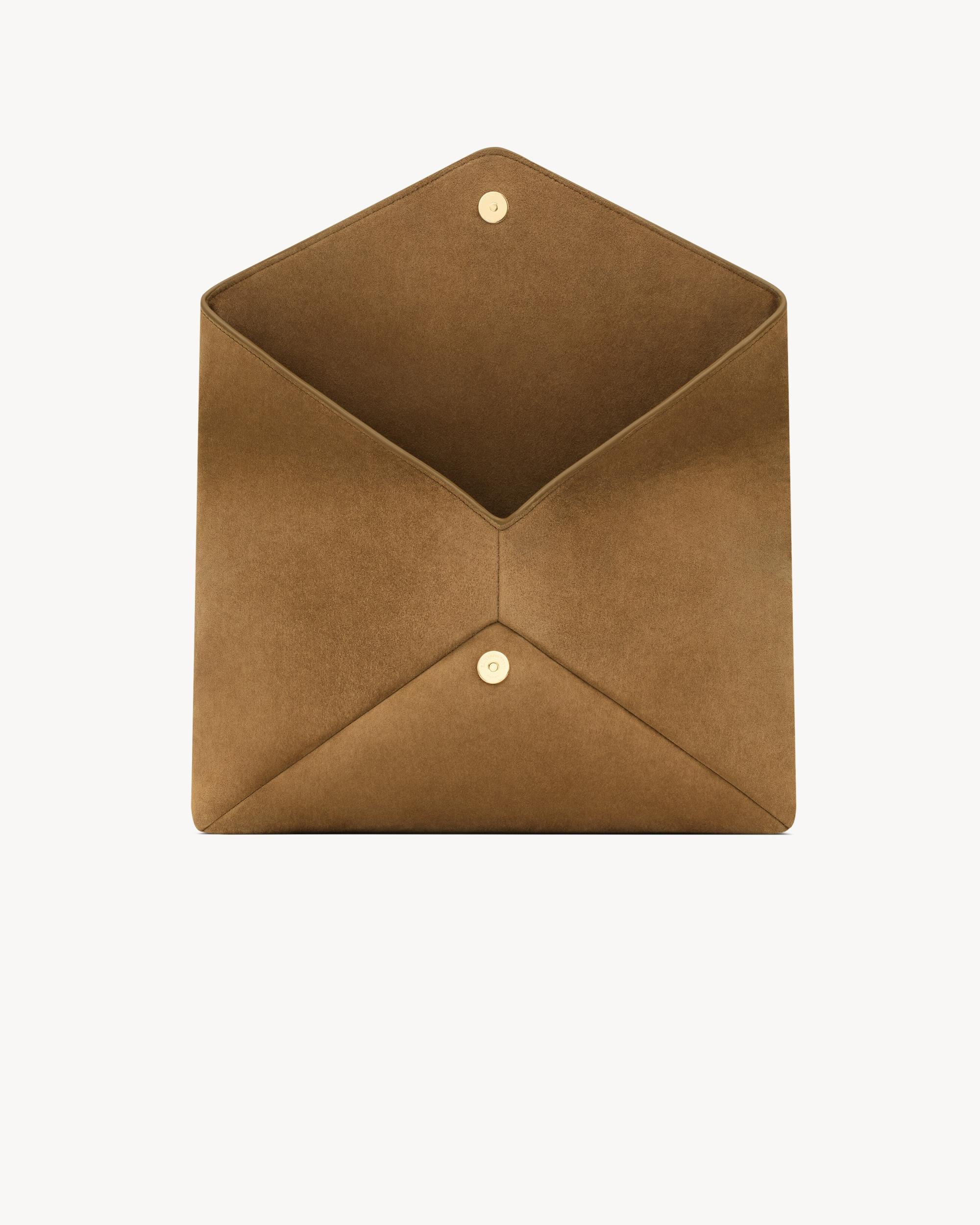 CASSANDRE large envelope pouch in suede Product Image