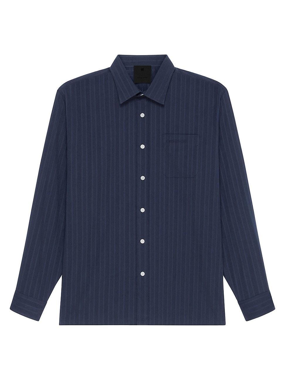 Mens Sheer Striped Sport Shirt Product Image