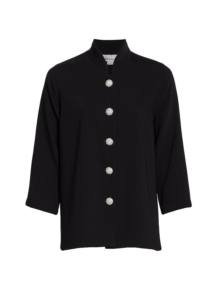 Caroline Rose Pave Mandarin Jacket Product Image