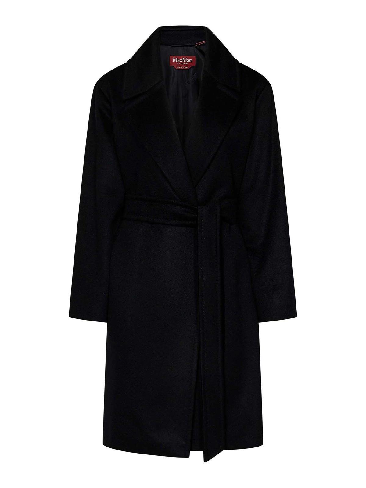 MAX MARA Belted Long In Black Product Image