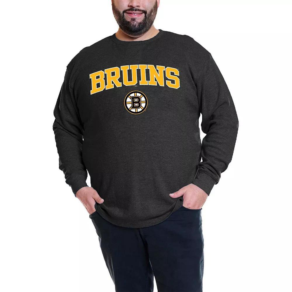 Men's Profile David Pastrnak Black Boston Bruins Big & Tall Name & Number Thermal Pullover Sweatshirt, Size: 2XB Product Image