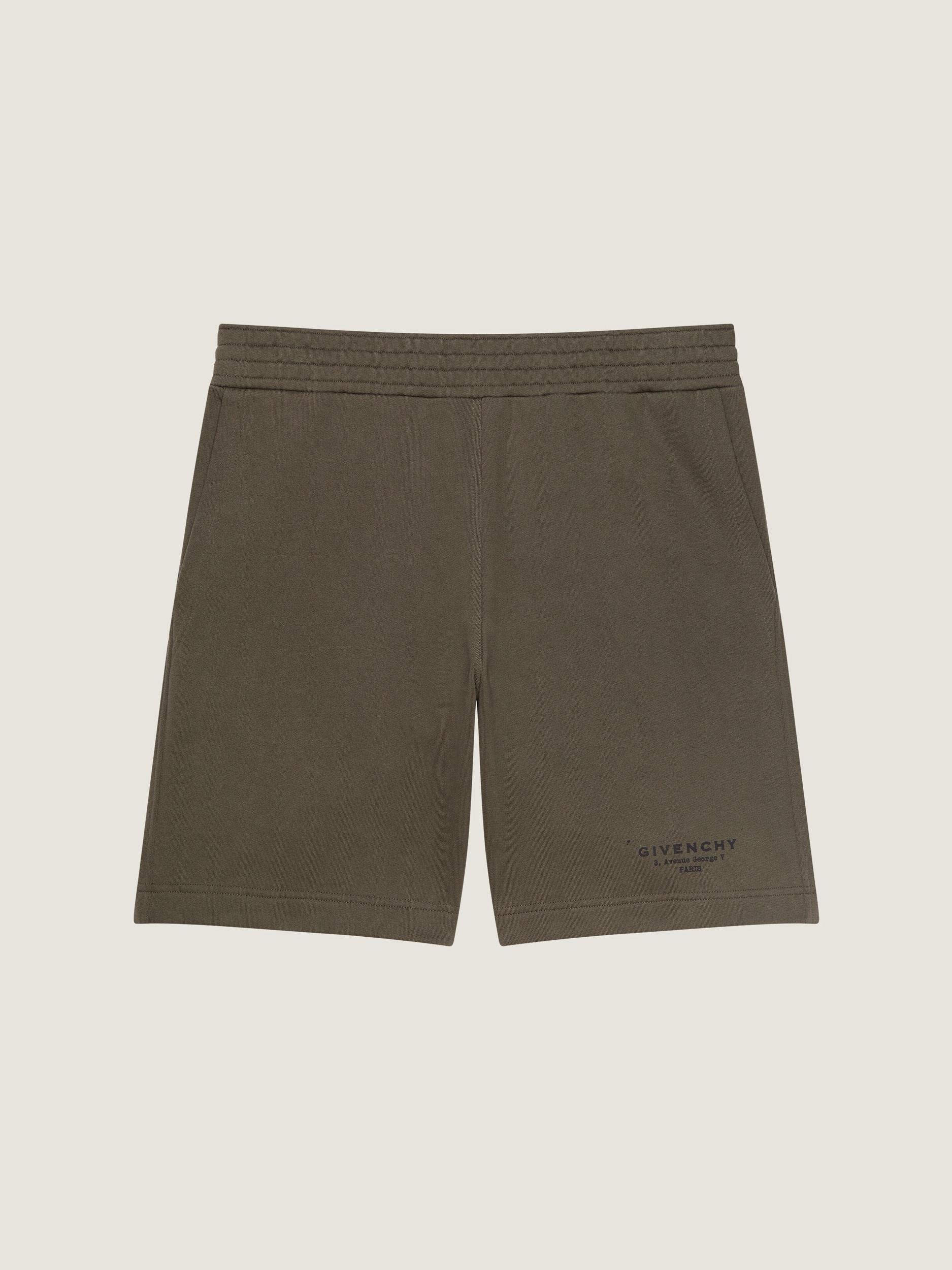 Bermuda shorts in fleece with GIVENCHY Stamp print Product Image