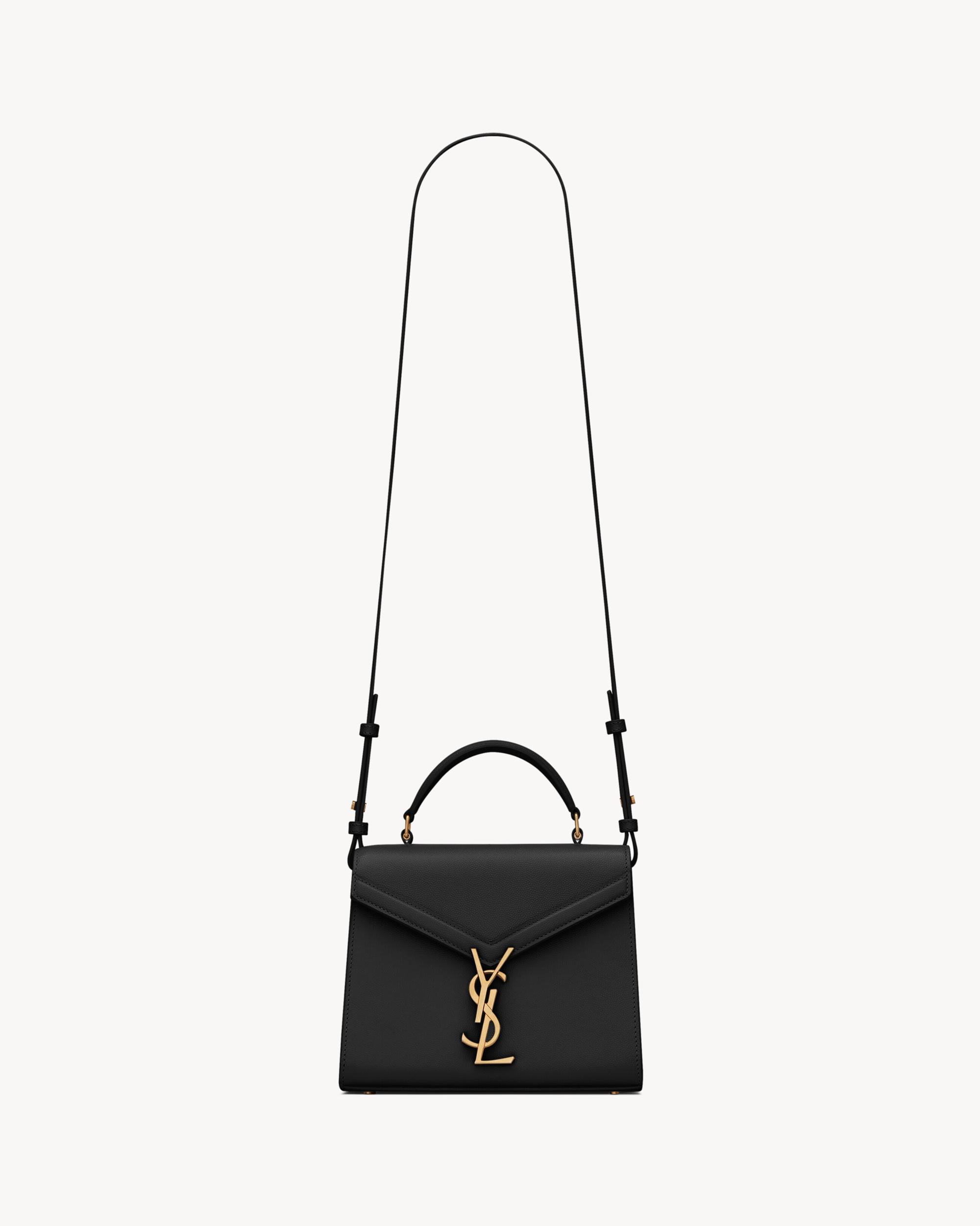 CASSANDRA Mini top handle bag in grain de poudre embossed leather Product Image