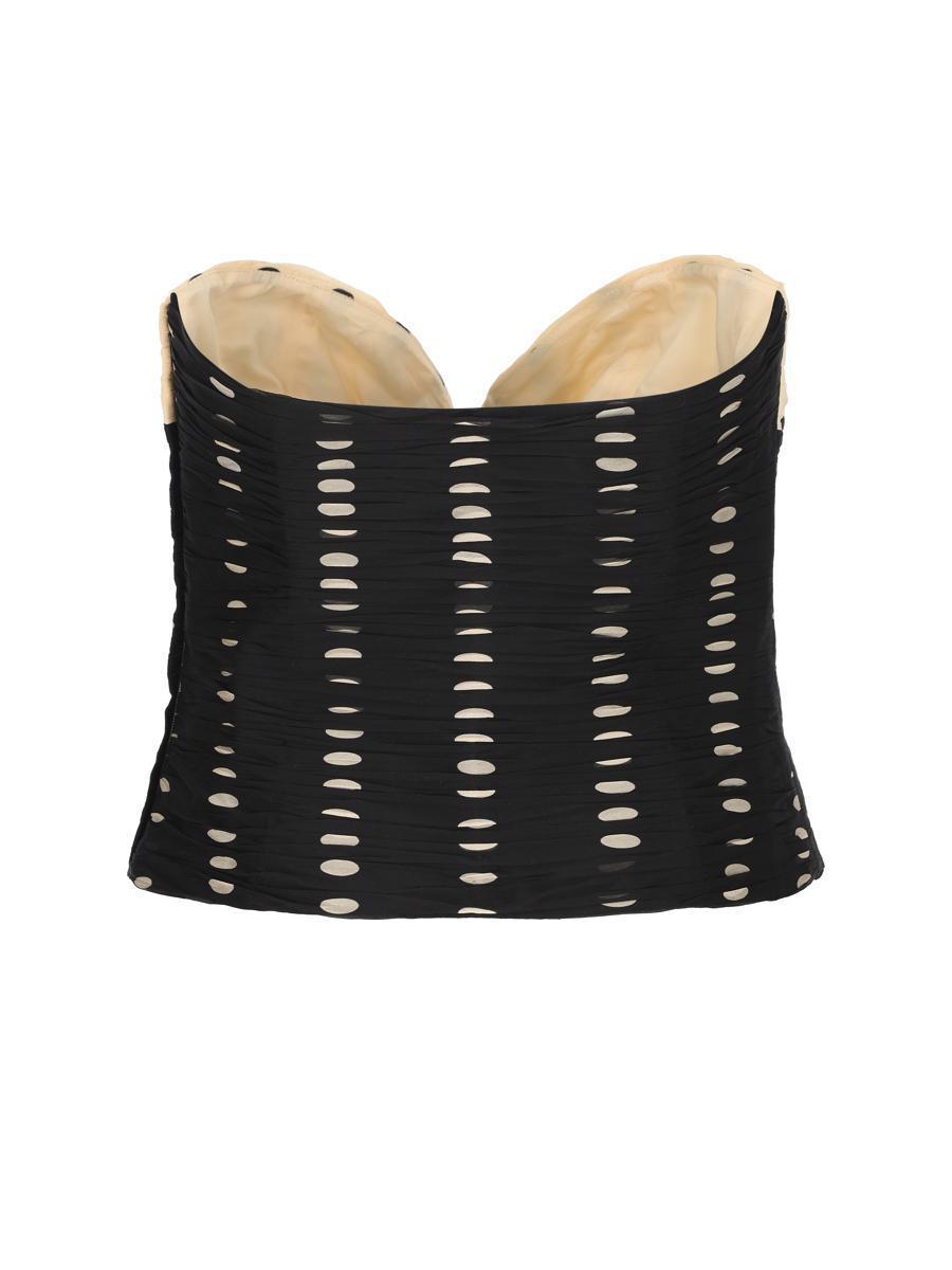 VALENTINO Garavani Top In Black/betulla Product Image