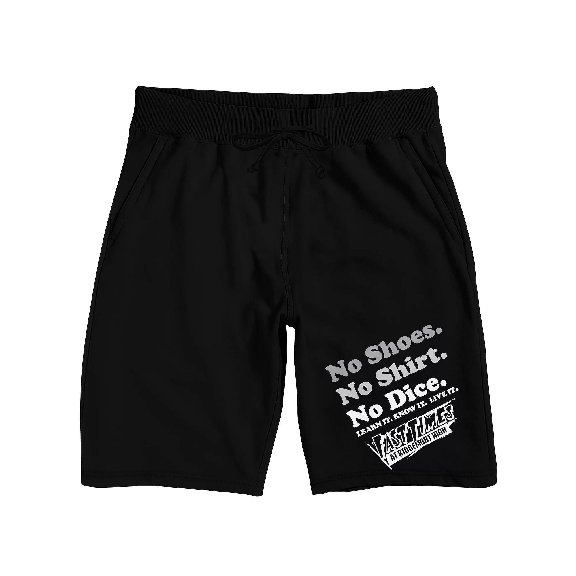 Men's Fast Times At Ridgemont High Pajama Shorts, Size: XXL, Black Product Image