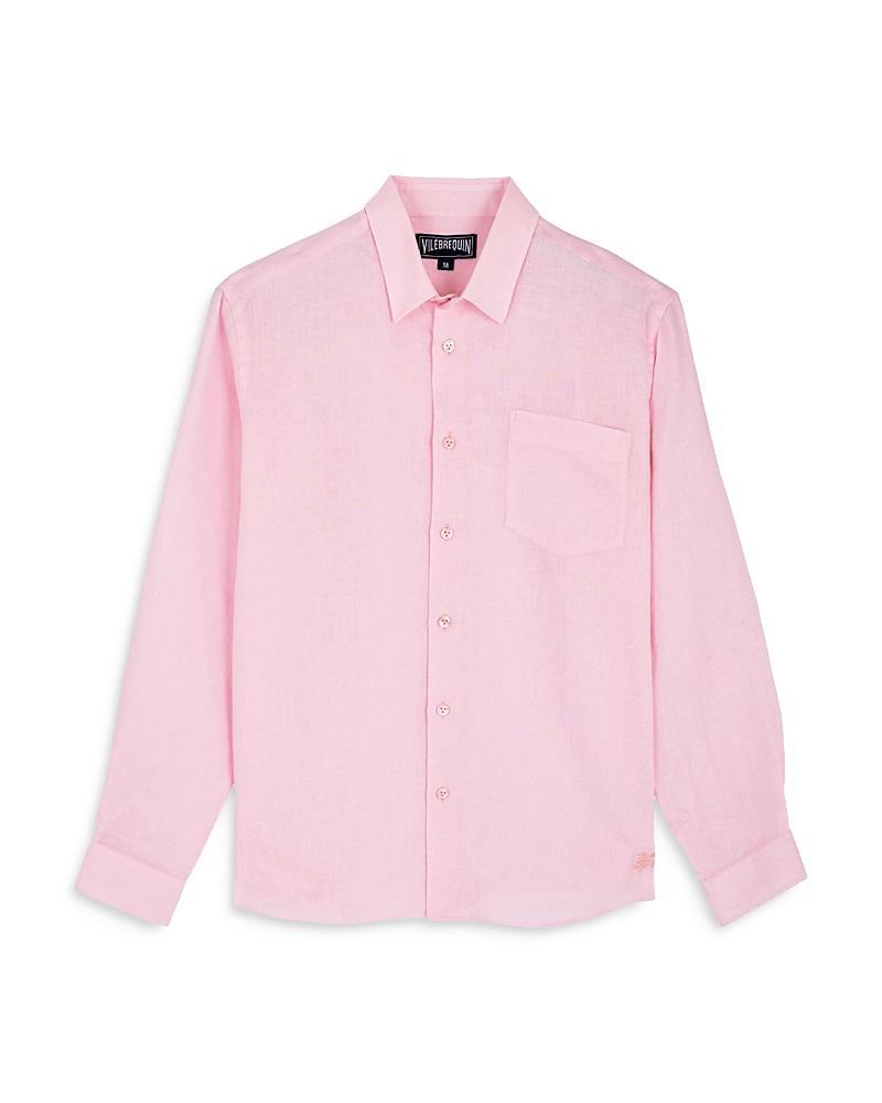 Vilebrequin Linen Solid Classic Fit Shirt Product Image