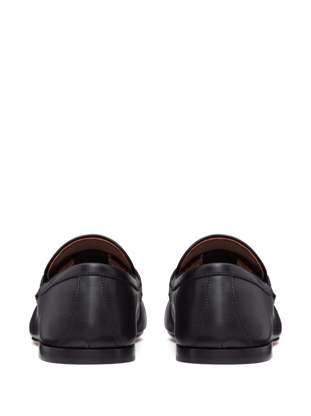 VLogo Signature leather loafers Product Image