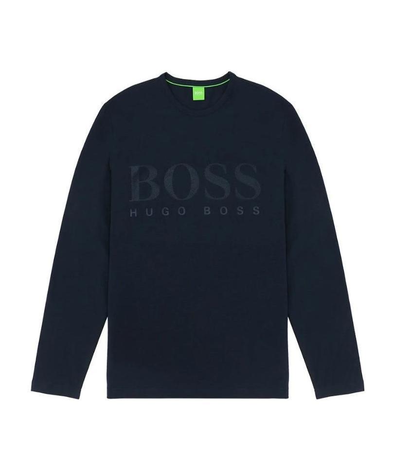 HUGO BOSS Logo Printed T-shirt In Black Product Image