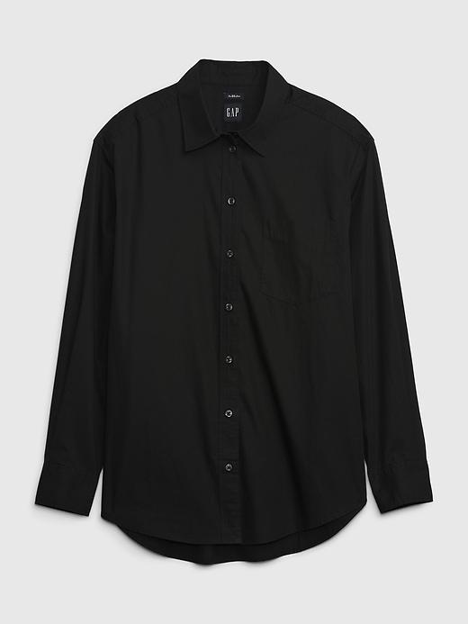 Organic Cotton Poplin Big Shirt Product Image