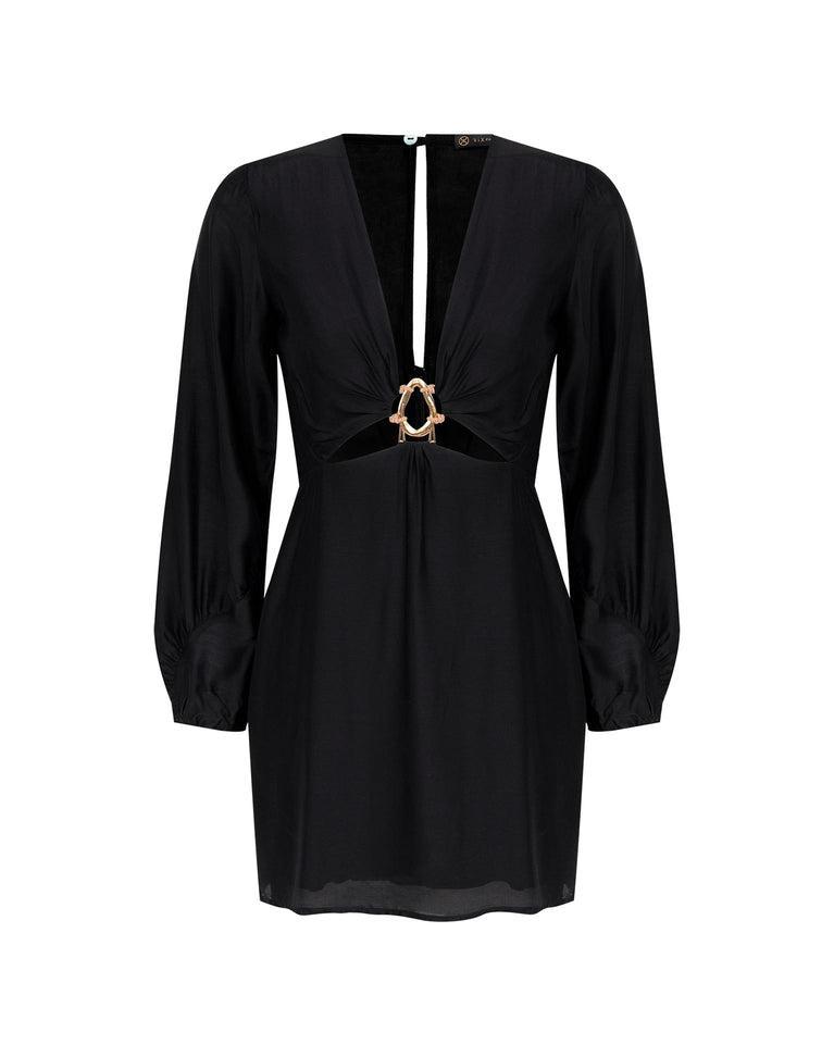 Adalia Short Dress - Black Product Image