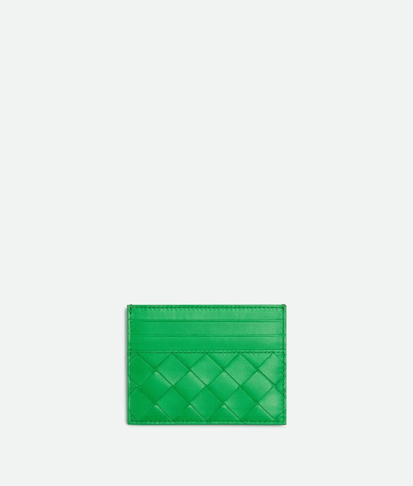 Women's Intrecciato Credit Card Case in Parakeet Product Image