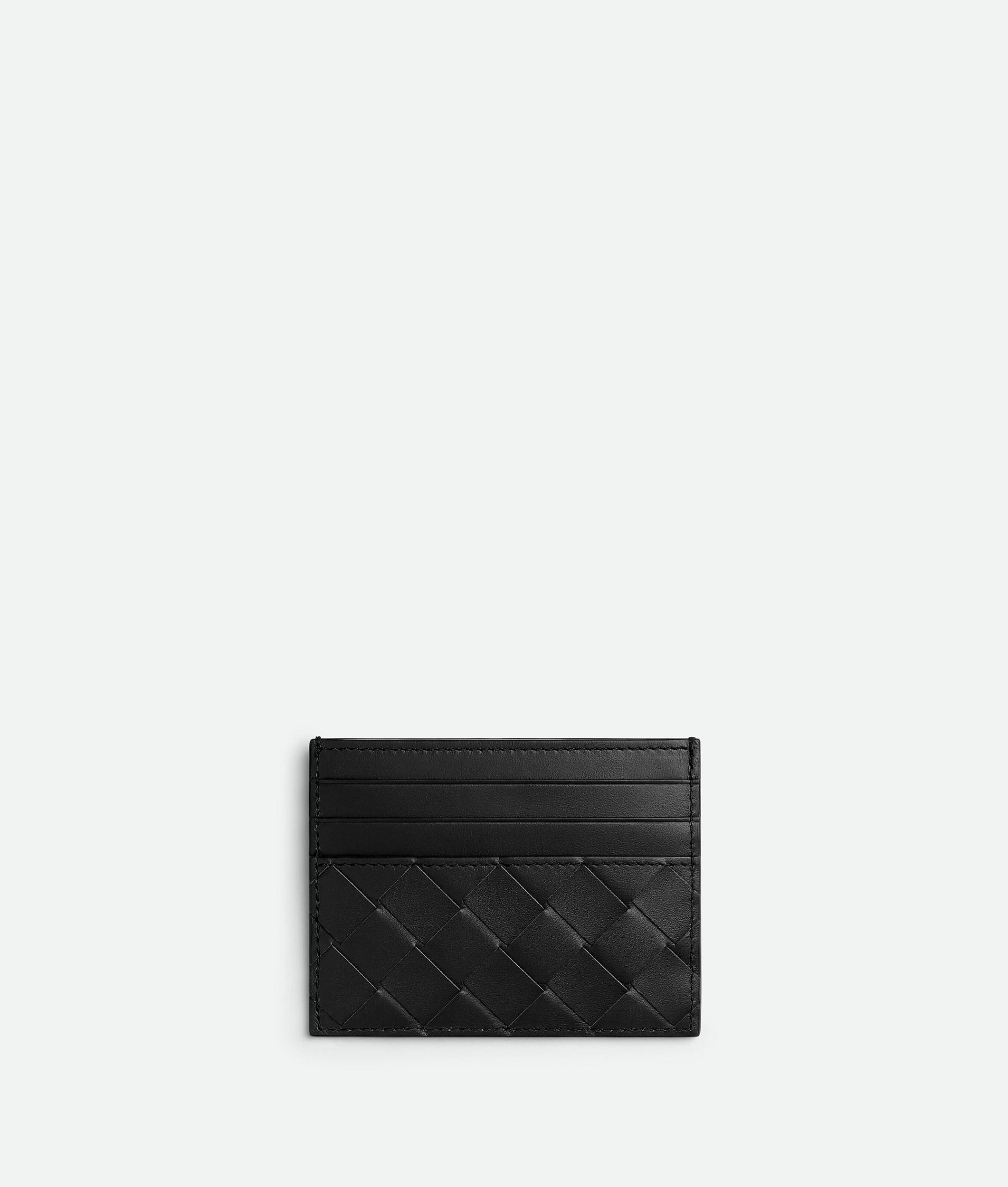 BOTTEGA VENETA Intrecciato Credit Card Case In Black Product Image