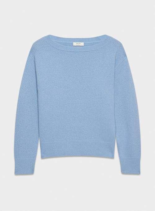 cashmere relaxed boatneck sweater Product Image