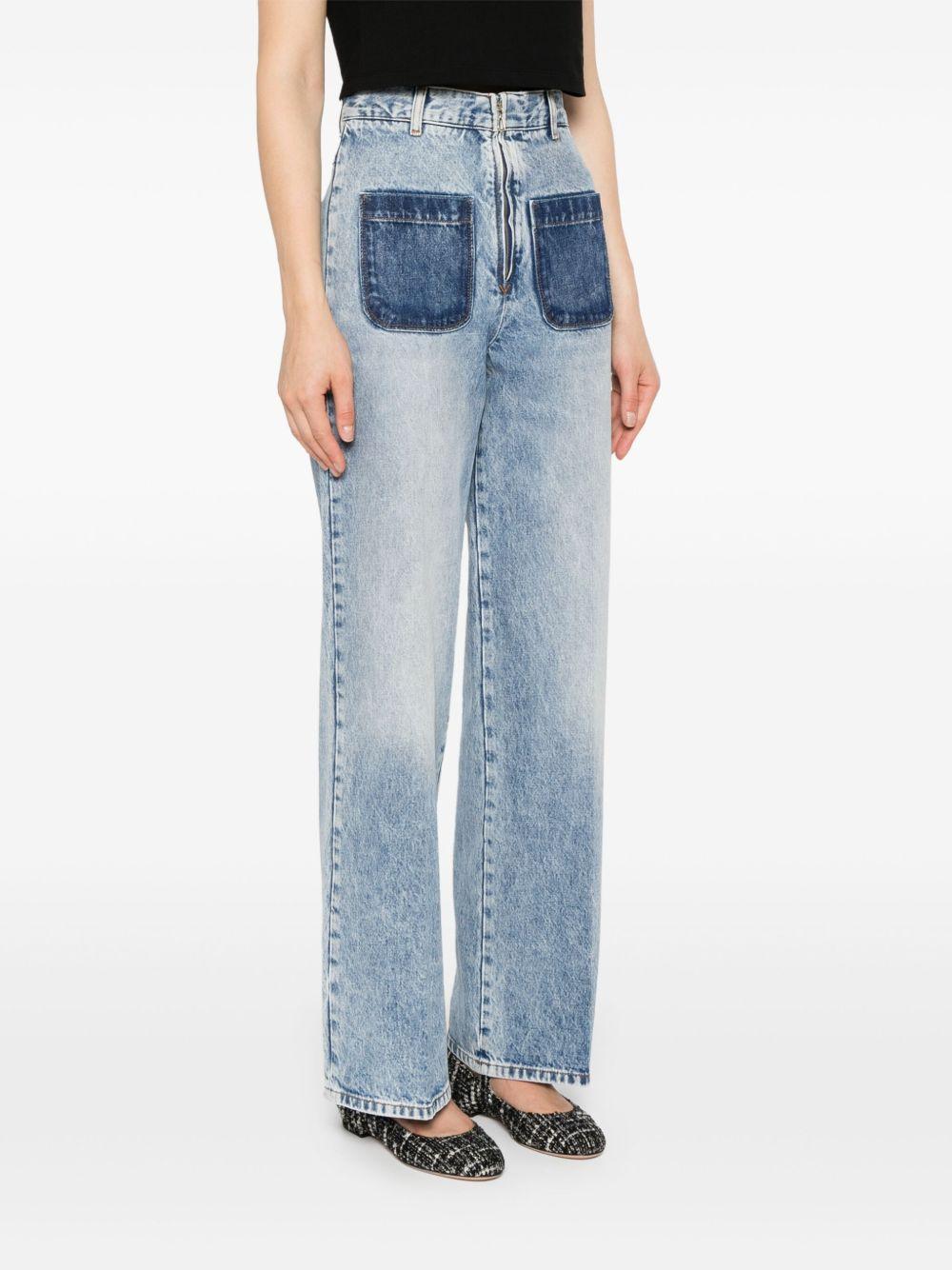 high-rise straight-leg jeans Product Image