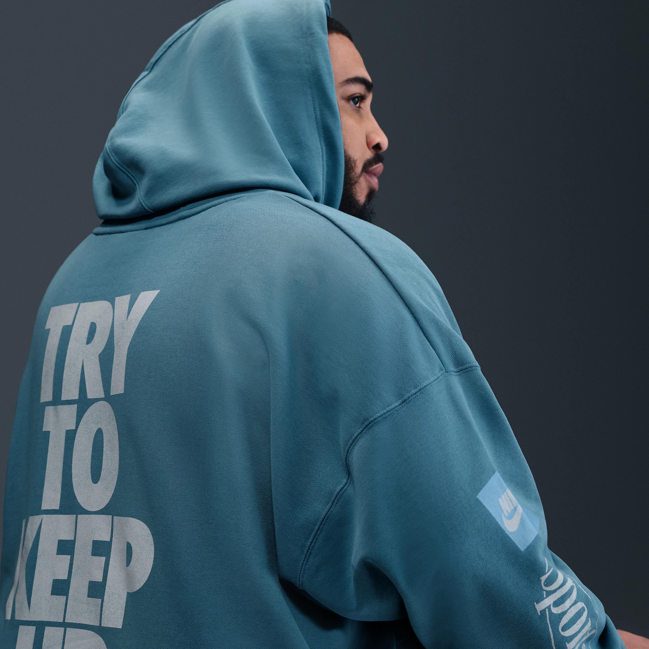 Nike Men's Club Oversized French Terry Pullover Hoodie Product Image
