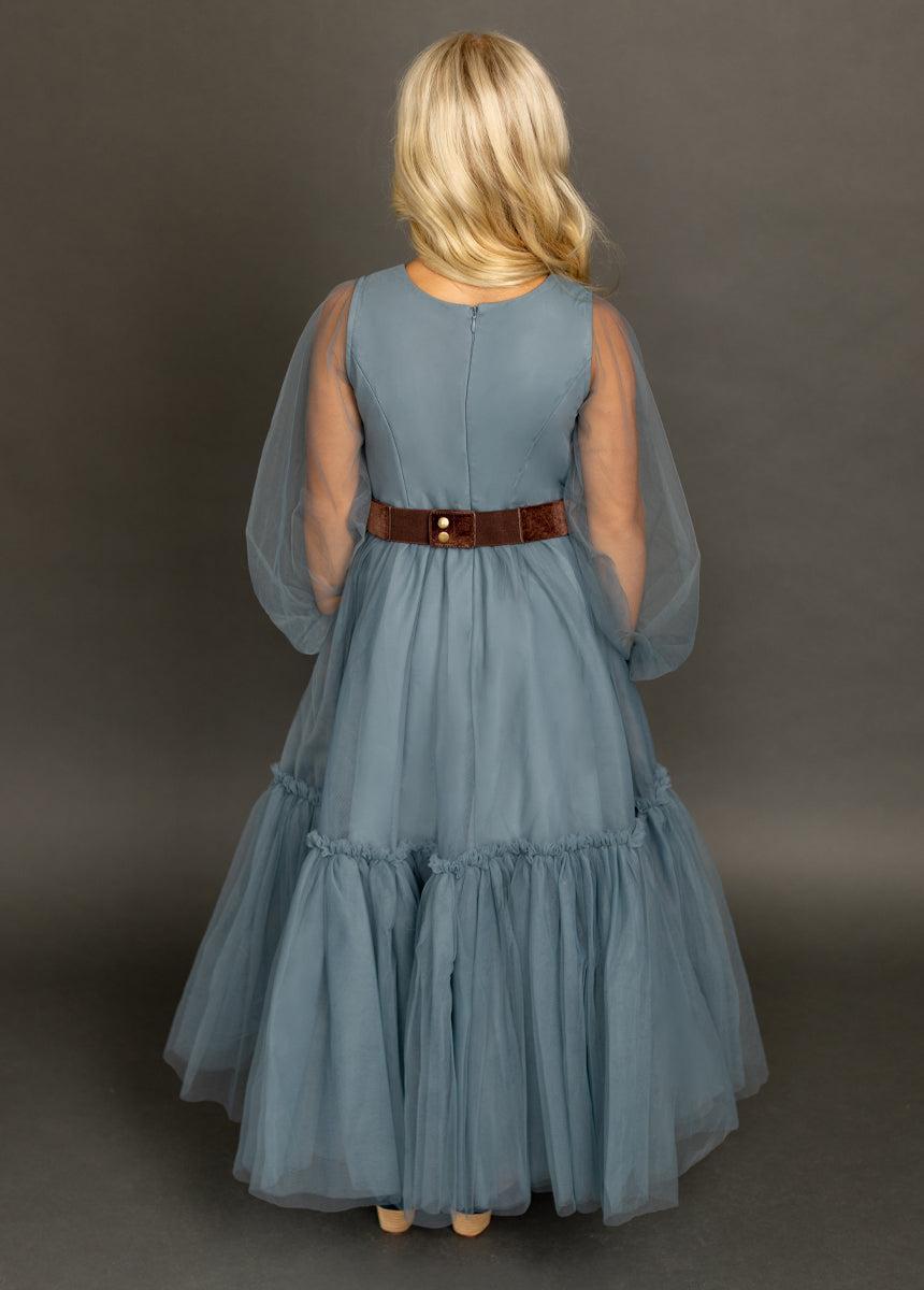 Blair Belt in Teal/Dark Brown Girls Product Image