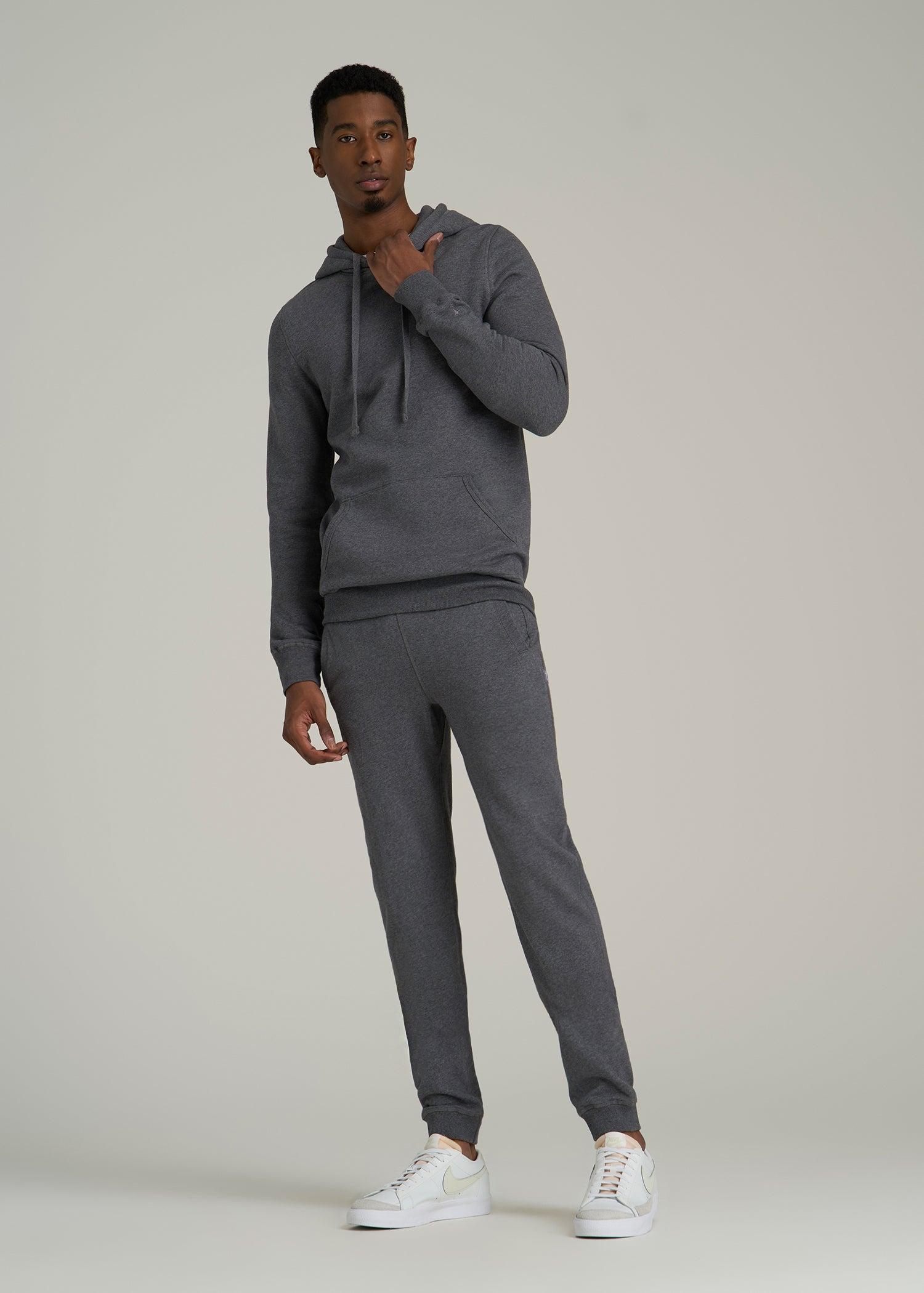 Wearever 2.0 Fleece Hoodie for Tall Men in Charcoal Mix Product Image