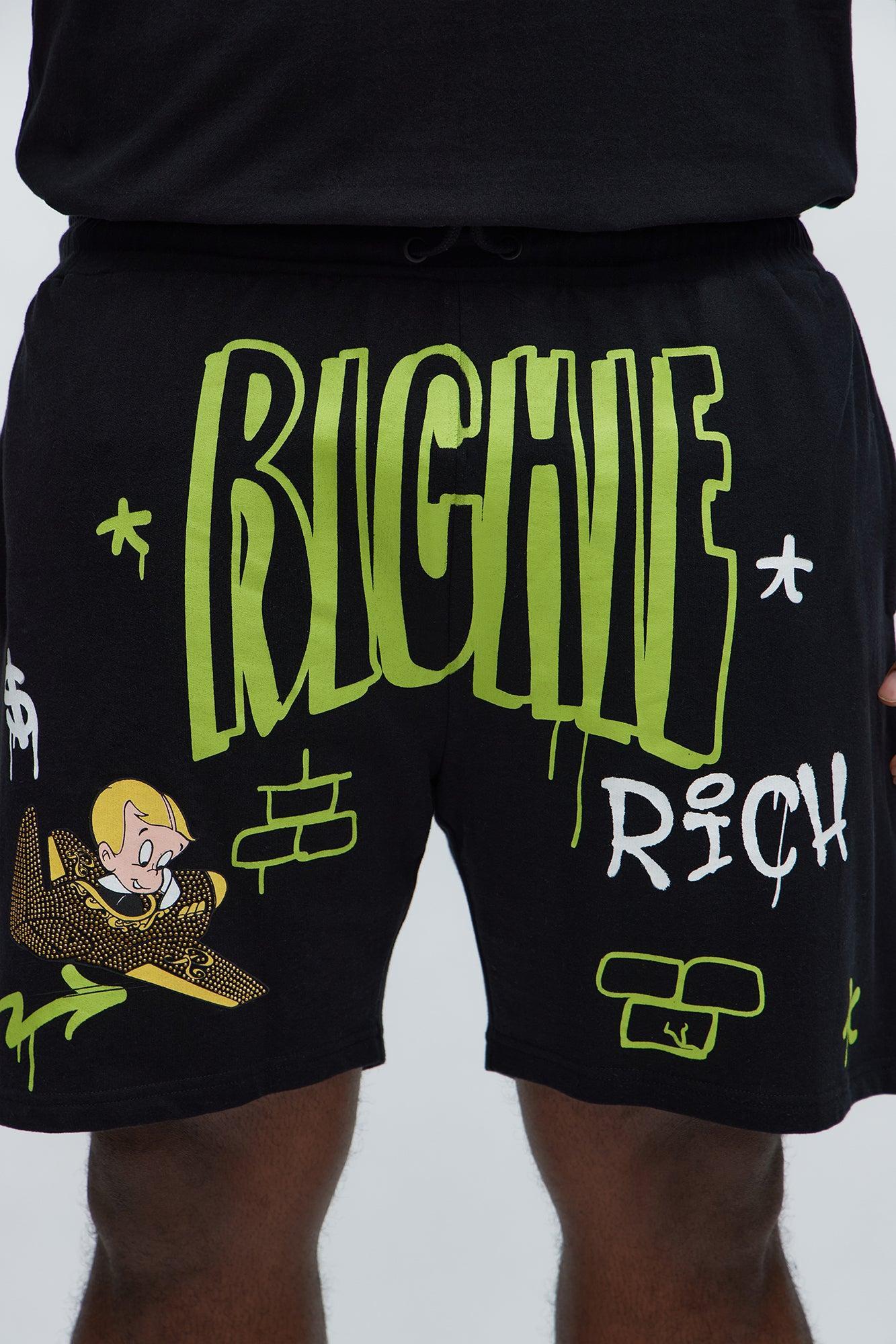 Richie Rich Fly Sweatshorts - Black Product Image