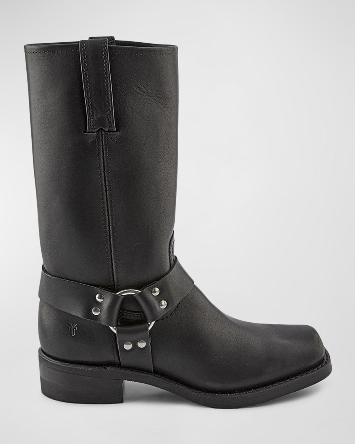 Men's Leather Harness Boots Product Image