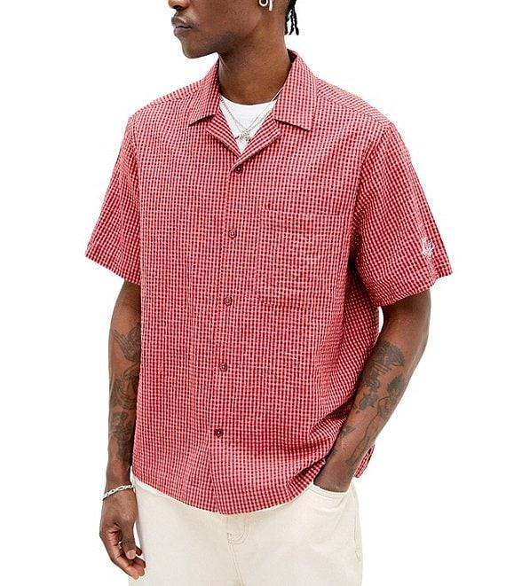 BDG Urban Outfitters Checked Short Sleeve Seersucker Shirt Product Image