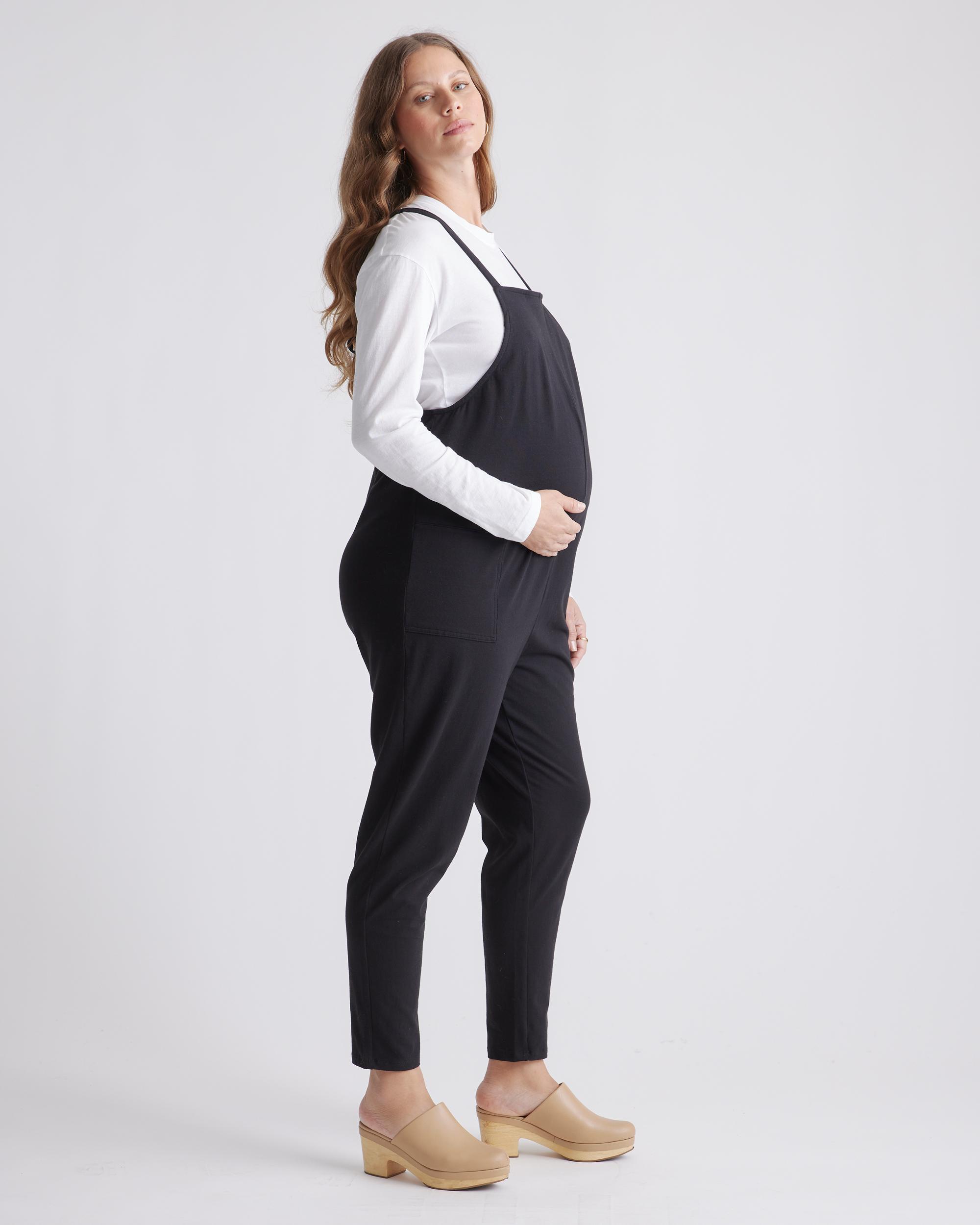 Quince | Women's Maternity Overalls Organic Cotton Product Image