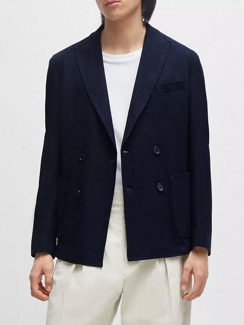 Slim-Fit Jacket in Cotton Product Image