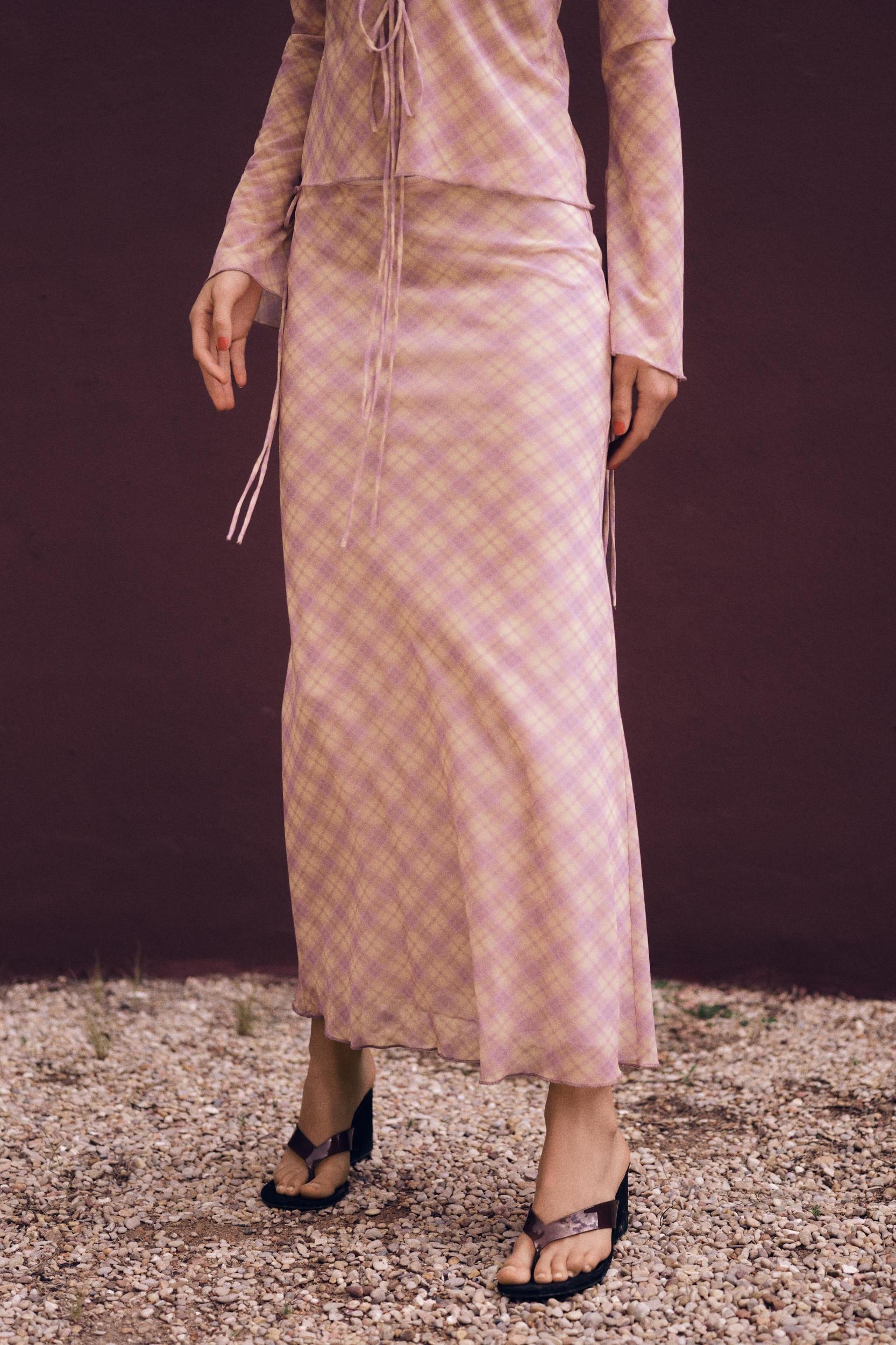PRINTED TULLE SKIRT Product Image