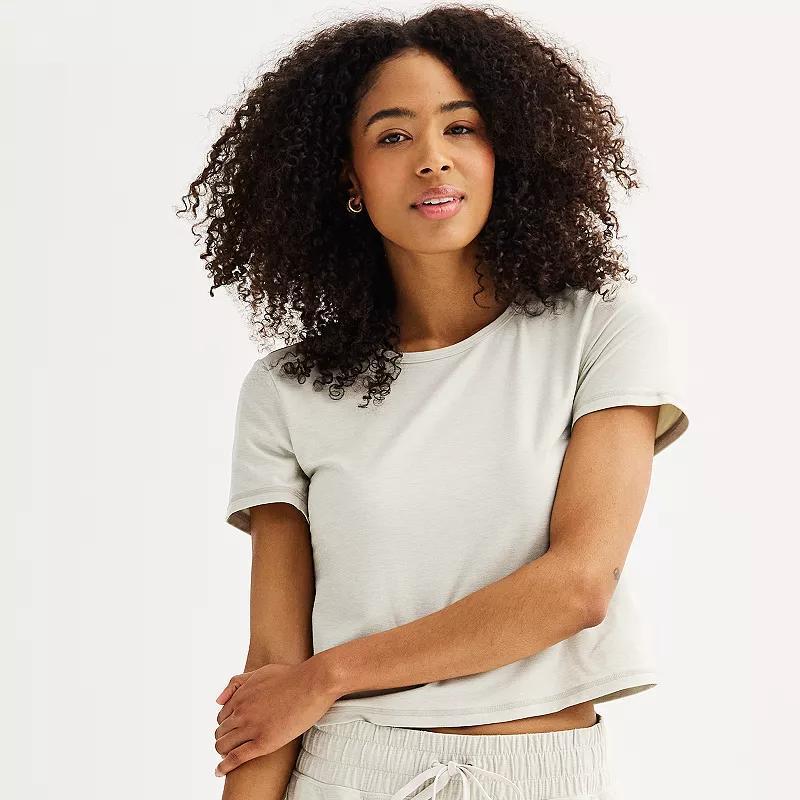 Womens FLX Wander Slim Fit Short Sleeve Tee Black Grey Coal Product Image