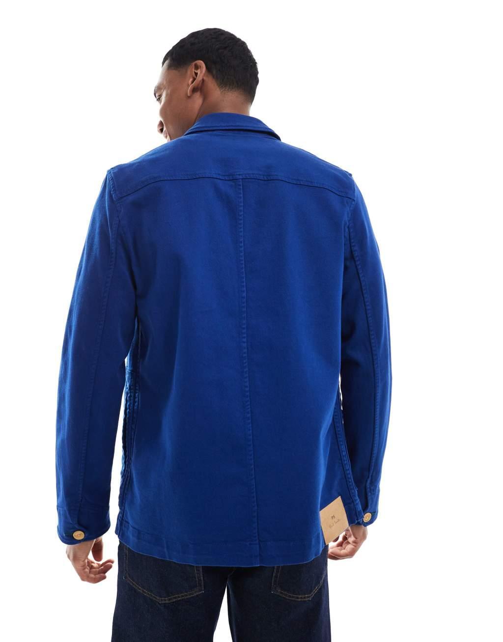 PS Paul Smith colored button down jacket in blue Product Image
