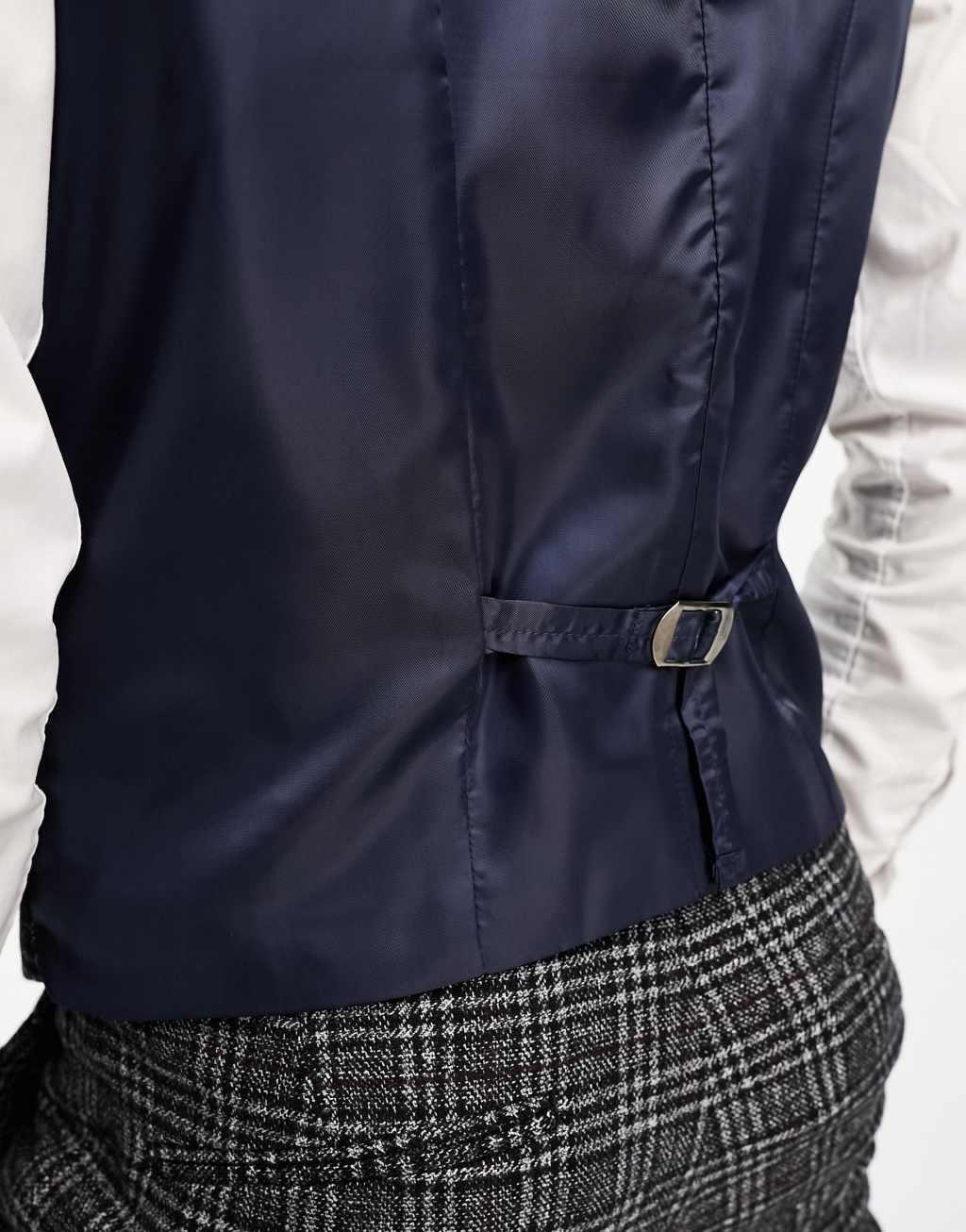 ASOS DESIGN super skinny wool mix vest Product Image