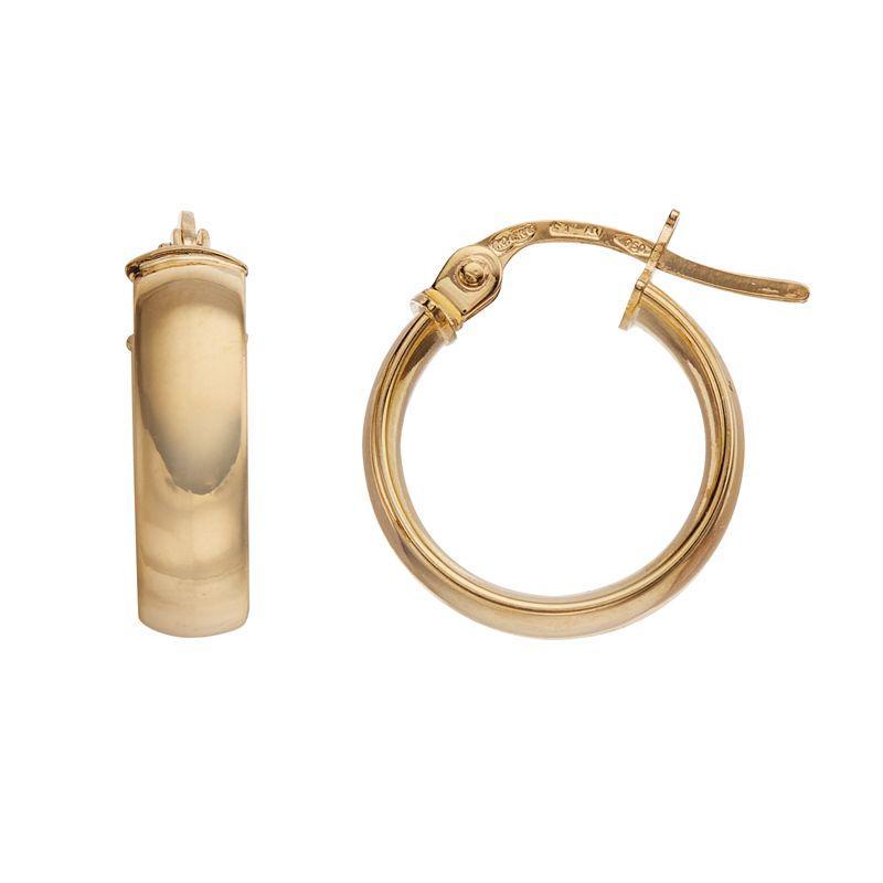 Au Naturale 18K Yellow Gold Hoop Earrings, Women's Product Image
