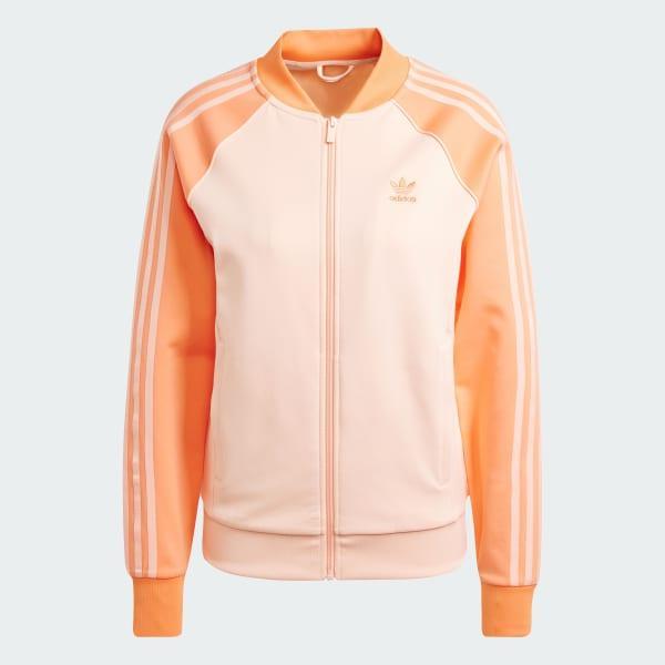 adidas Adicolor Classics SST Track Jacket Glow Pink XS Womens Product Image