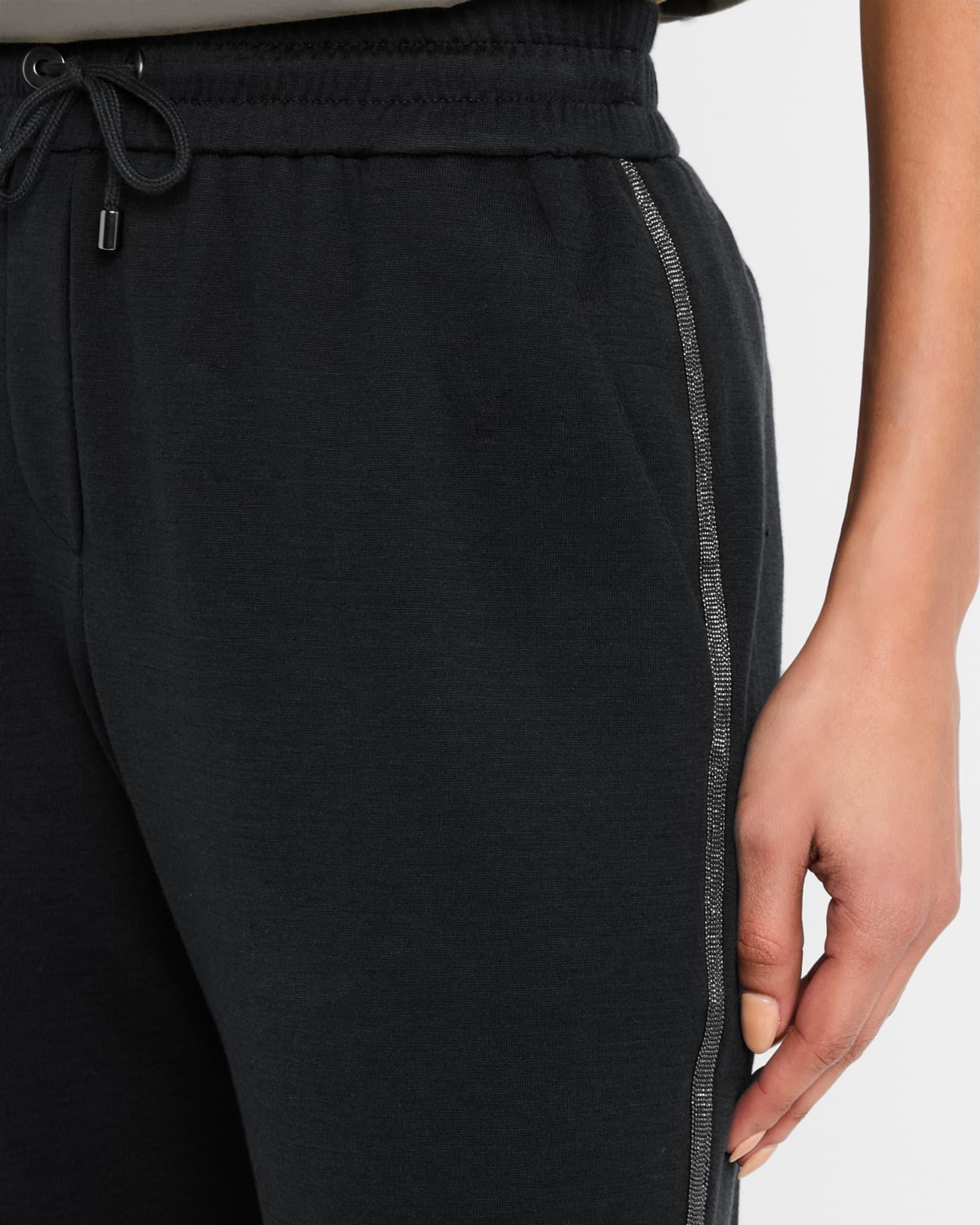 Monili Trim Wide-Leg Sweatpants Product Image