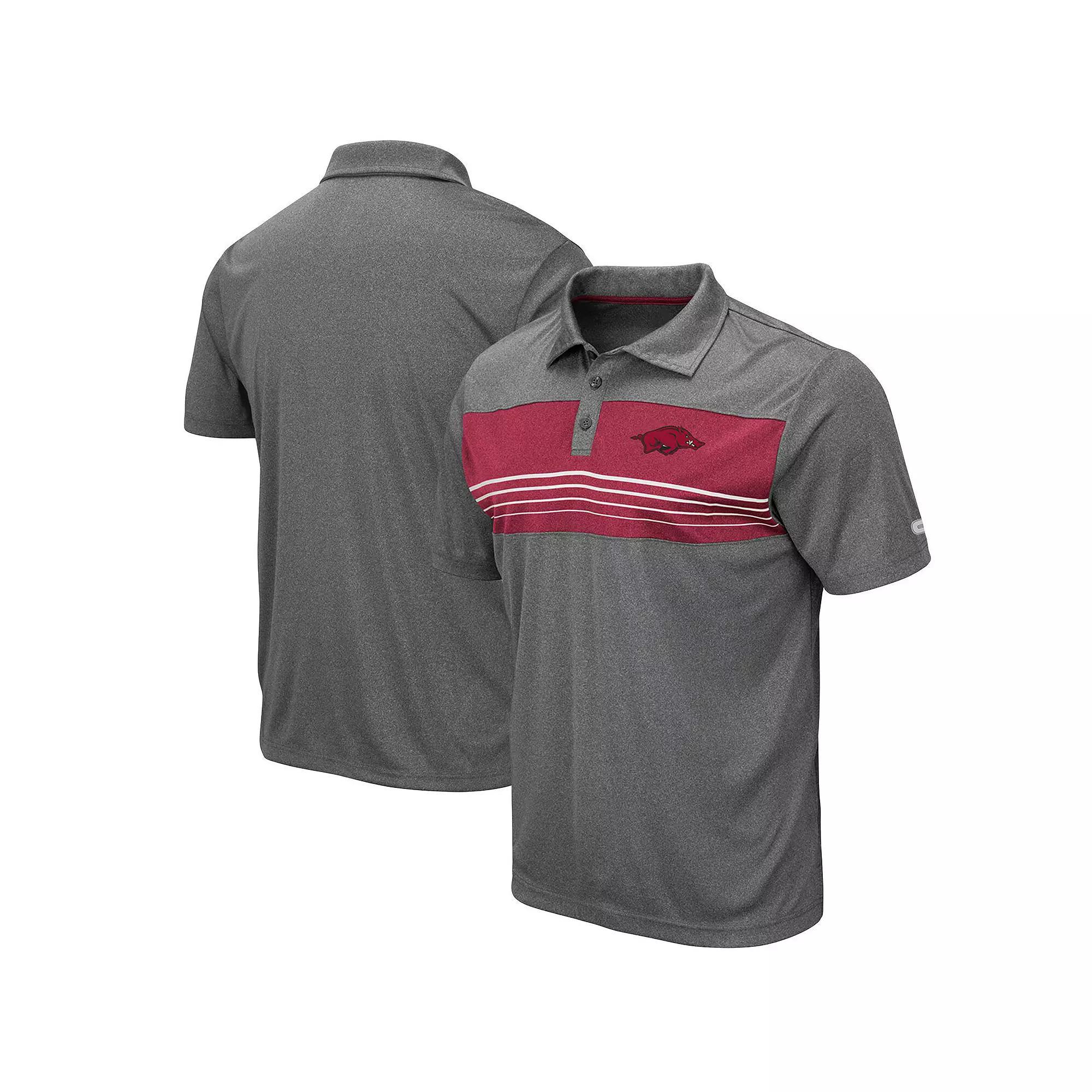 Mens Colosseum Heathered Charcoal Alabama Crimson Tide Smithers Polo Product Image