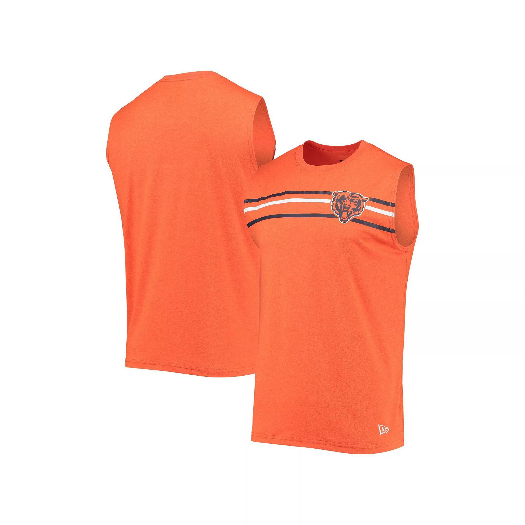Mens New Era Chicago Bears Brushed Sleeveless Tank Top Product Image
