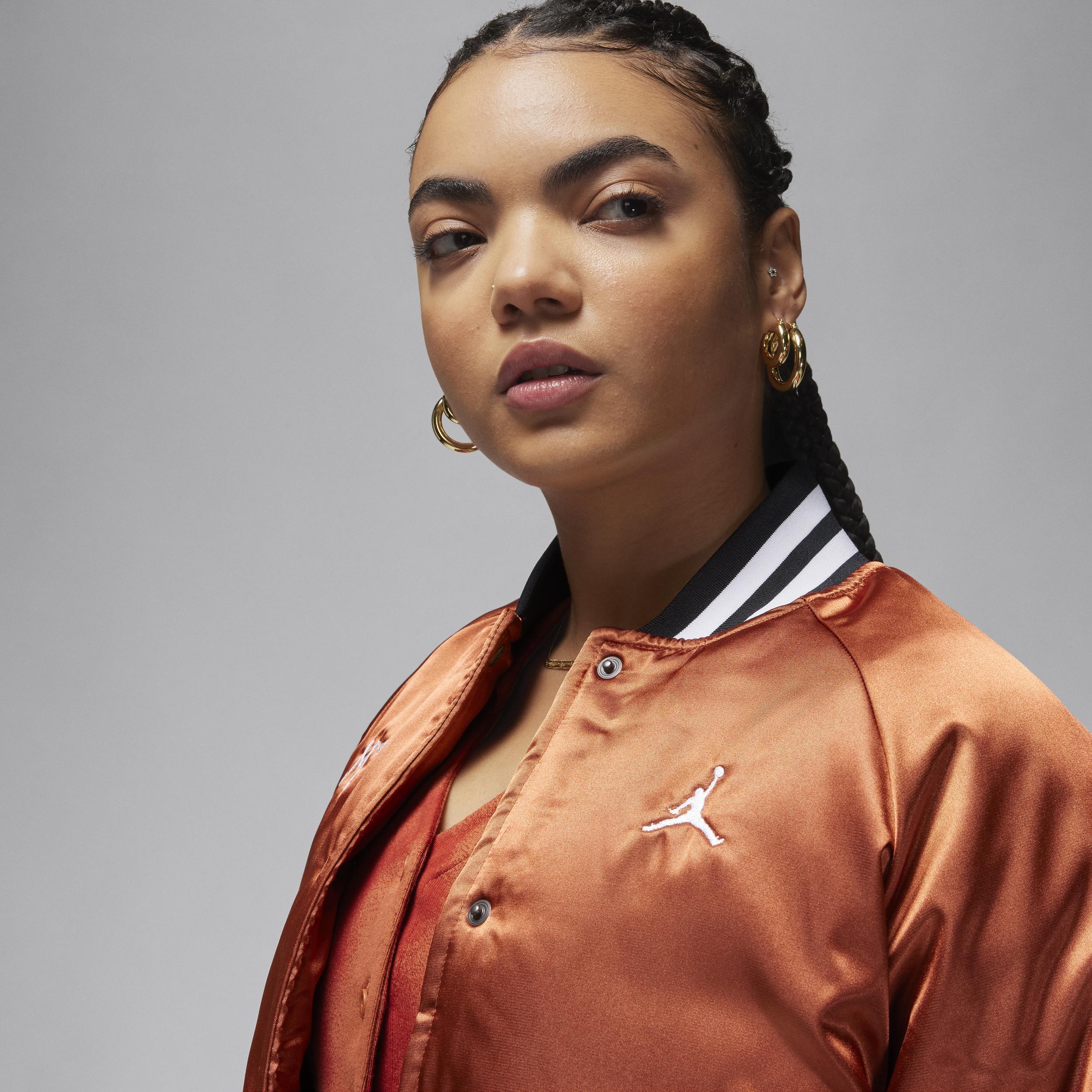 Jordan Womens Jordan Varsity Jacket - Womens Dusty Peach Product Image
