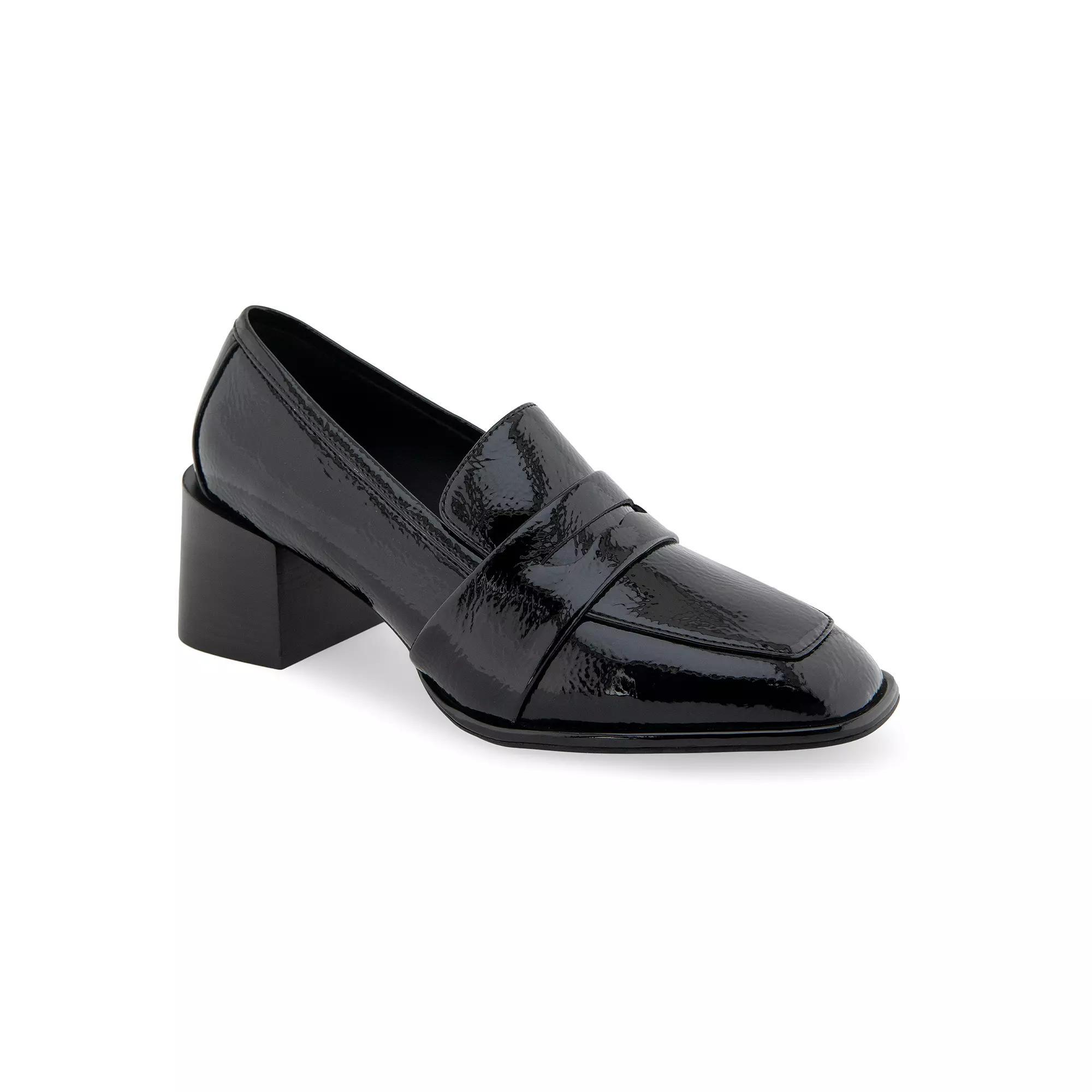 Aerosoles Arnett Women's Heeled Loafers, Size: 8, Black Patent Product Image