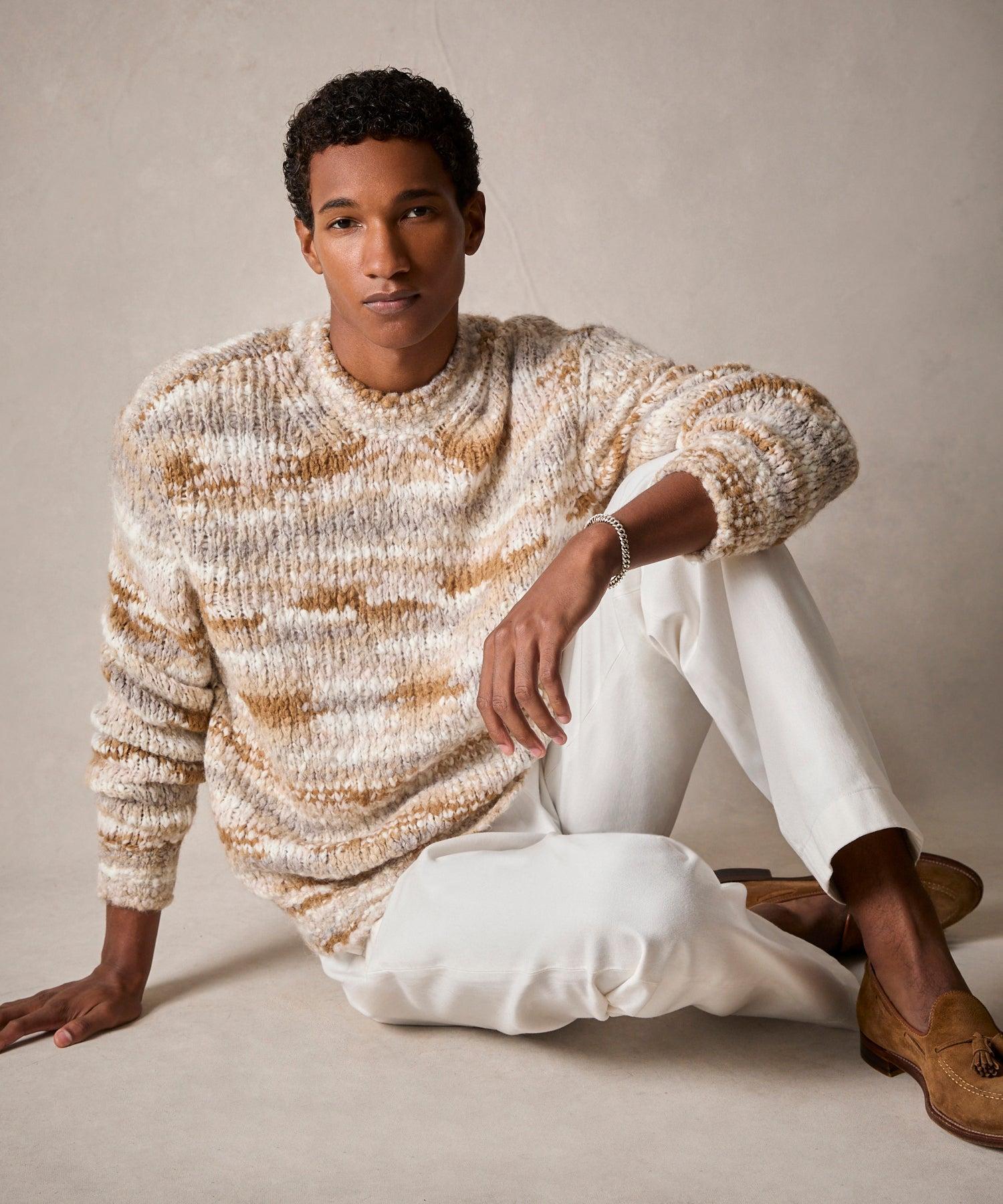 Spacedyed Crewneck Sweater in Vintage Brown Product Image